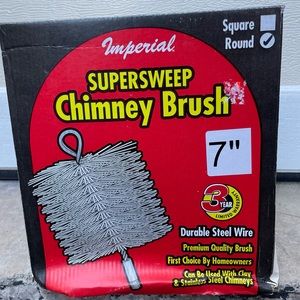 Chimney Brush Imperial Supersweep 7” Chimney Sweep Steel Brush Cleaning Tool